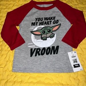 🌼 ❤️ Star Wars Shirt Baby Boys Size 12 18 months New NWT Valentine’s Day